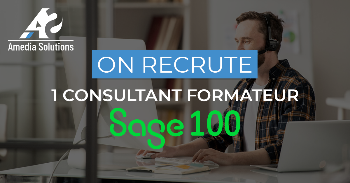 Recrutement d'un consultant formateur SAGE - Informatique - Solutions de gestion - Règlementation légale
