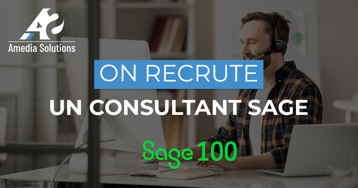 On recrute un(e) Consultant(e) SAGE (CDI/Temps plein)