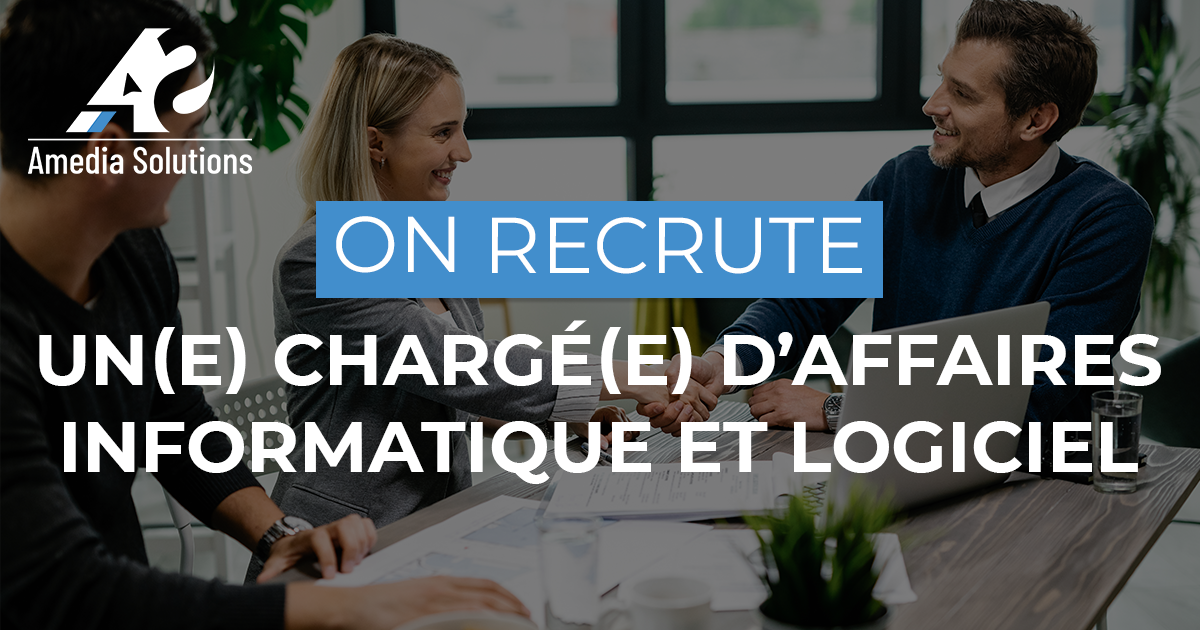 On recrute un(e) Chargé(e) d’Affaires Informatique Logiciel (CDI/Temps plein)